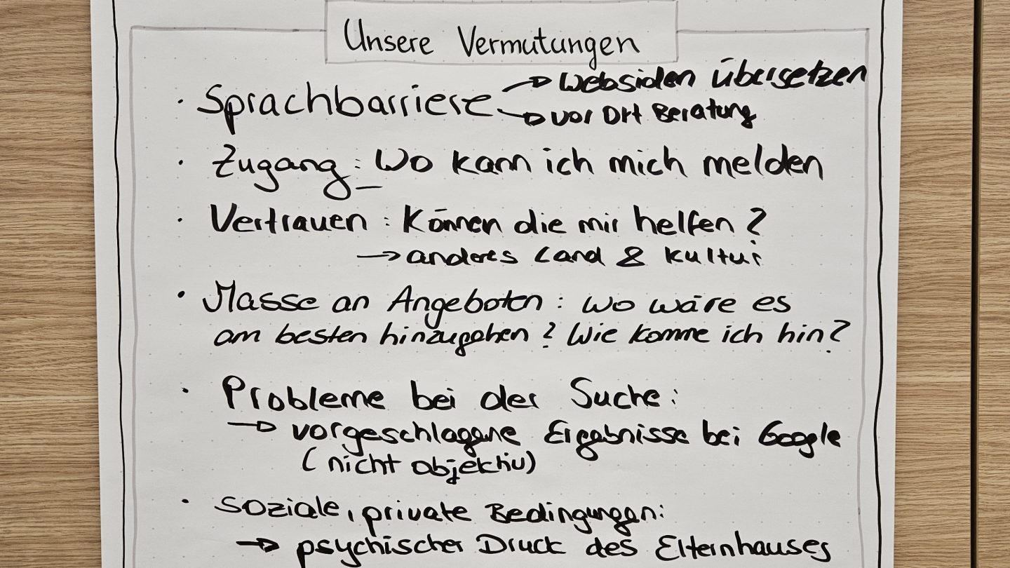 Vermutungen zur Beratung Studierender